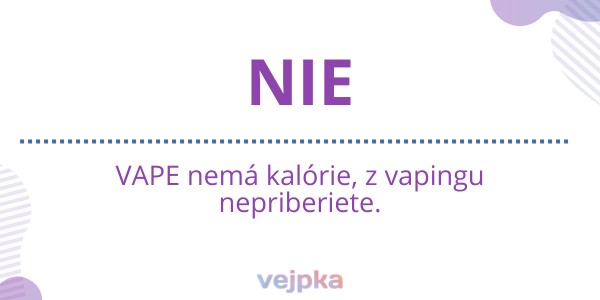 vape nema kalorie nepriberiete